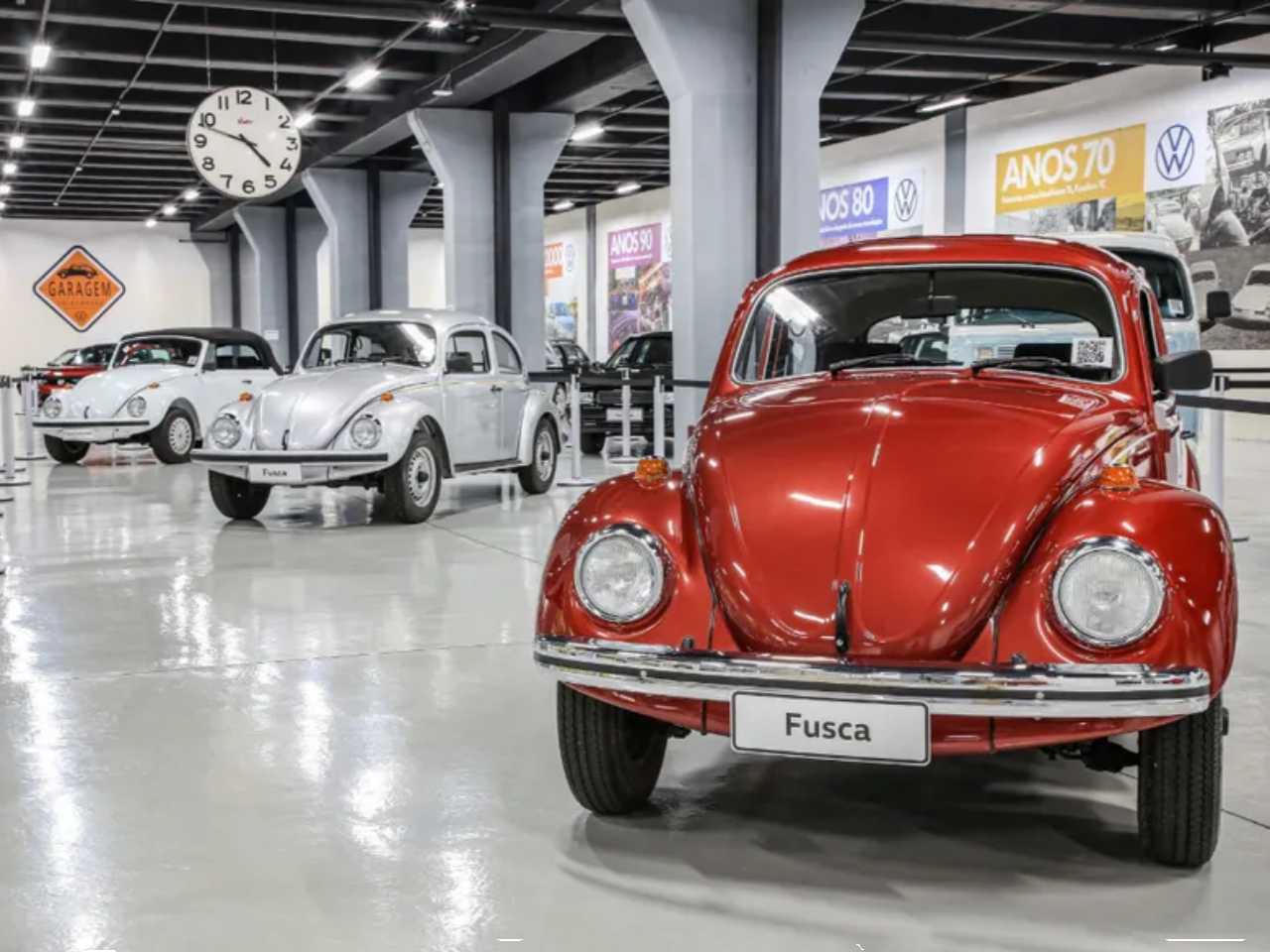 Volkswagen Fusca no acervo de clssicos na fbrica da marca alem? em So Bernardo do Campo (SP)